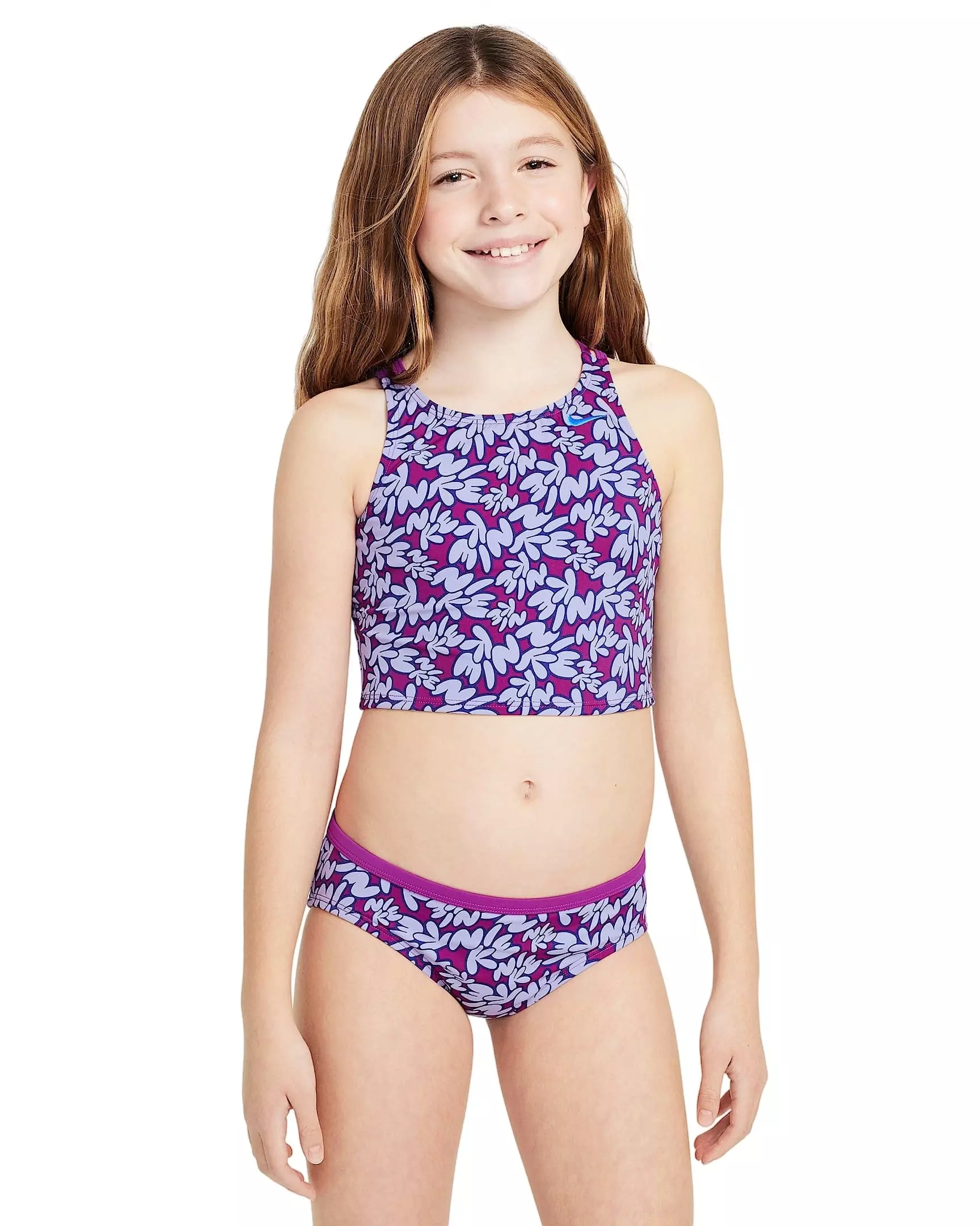 Nike Swim Big Girls' Spiderback Midkini Set | Hibbett